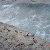 coeff 85 la mer atteint le bas de la digue refaite-1